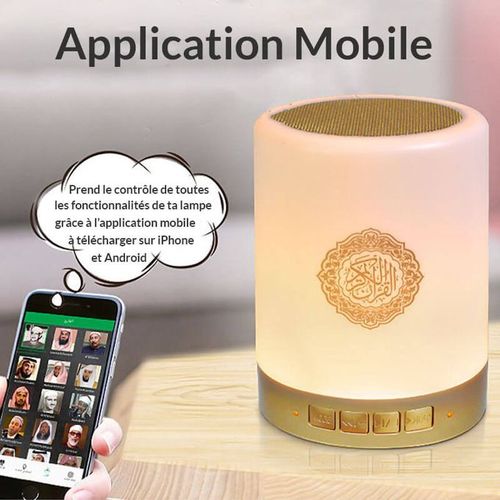 product_image_name-Generic-Telawah Lampe de Haut Parleur coran avec télécommande, Veilleuse coranique-3