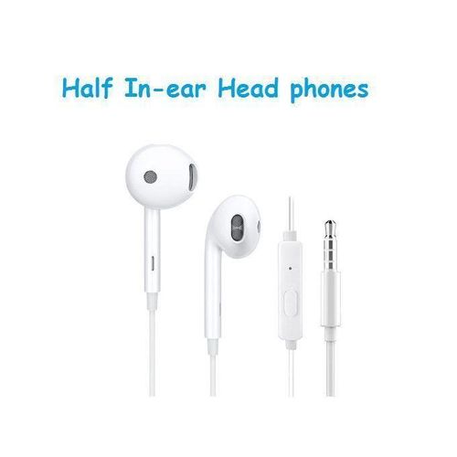 product_image_name-Generic-Écouteur filaire Avec Micro – Half In-Ear-1