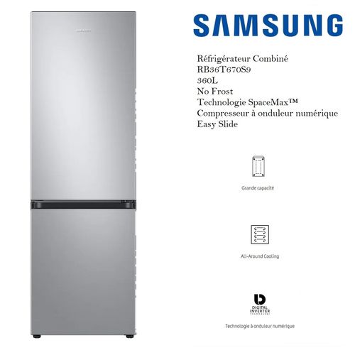 Samsung Réfrigérateur Combiné 340L No Frost Smart Space