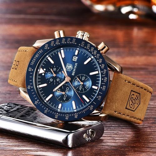 Benyar montre chronographe Carbon Fibre Gold ceinture TABA ORIGINAL a prix pas cher Jumia Maroc