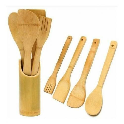 Generic Ensemble Spatule de cuisine en bois antiadhésive