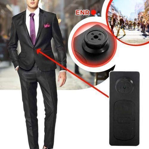 Generic Mini Camera Bouton espion noir HD camera cache - image 3