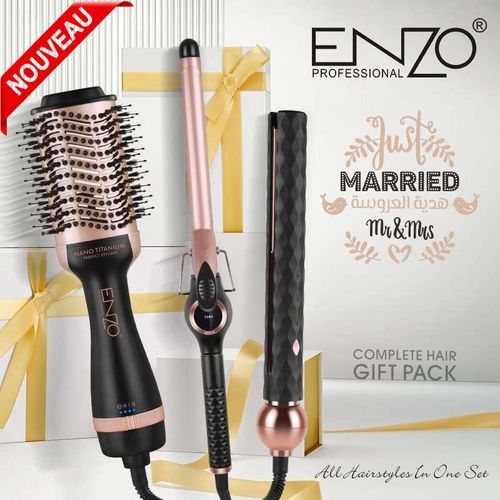product_image_name-Enzo-Coffret 3 En 1 Pour Une Coiffure Parfaite Professional Volumisante Rotative Supercare PRO EN-3311-1