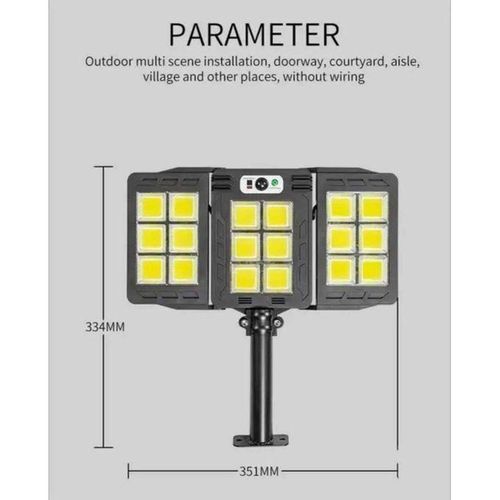 product_image_name-Generic-Projecteur Solaire Intelligent Noir – 648 LED à Capteur Smart Sensor-8
