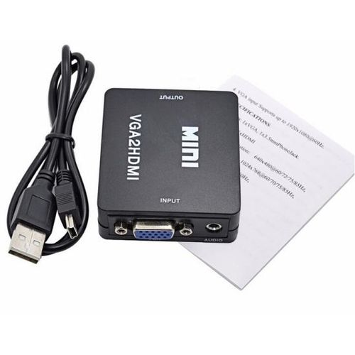 mini hd video convertisseur (vga vers hdmi) - Hanoutdz