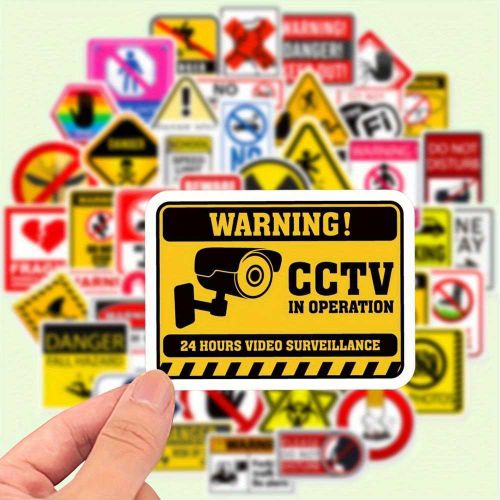product_image_name-Generic-Stickers Danger Sign - Kawai Cute Cartoon Anime 25Pcs-1
