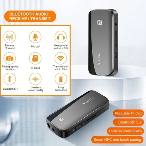 Émetteur-récepteur Bluetooth 5.0, adaptateur audio sans fil, 2 en 1, A2DP,  prise 3.5mm, adaptateur
