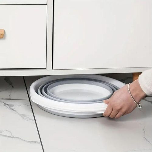 product_image_name-Generic-PLASTART Seau d'eau pliable gris 12.4 l-6