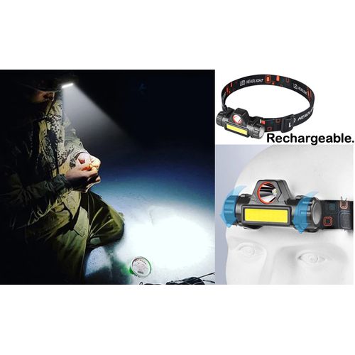 Lampe frontale COB rechargeable