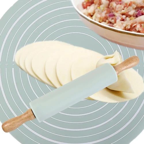 product_image_name-Generic-Tapis de Pétrissage Silicone avec Rouleau de Cuisine-1