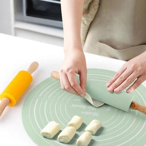 product_image_name-Generic-Tapis de Pétrissage Silicone avec Rouleau de Cuisine-4