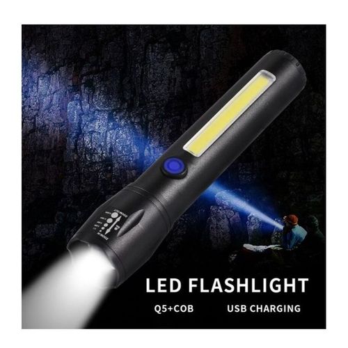 Generic lampe de poche Led avec batterie intégrée, Zoom Focus, torche,  lanterne, étanche à prix pas cher