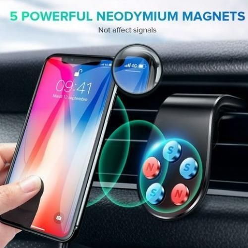 Generic SUPPORT MAGNÉTIQUE CAR MOUNT HOLDER Métal Magnetic monte Sur Climat  Voiture à prix pas cher