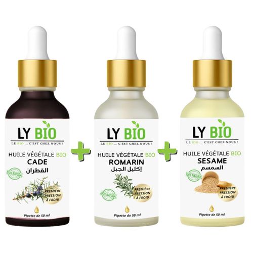 product_image_name-LY BIO-PACK HUILE CADE 50ML - PIPETTE + HUILE ROMARIN 50ml - PIPETTE + HUILE SESAME 50ml - PIPETTE-1