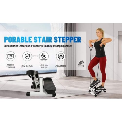 product_image_name-Generic-Mini stepper portable à corde hydraulique avec bandes de résistance - Appareil de fitness aérobique à domicile-2