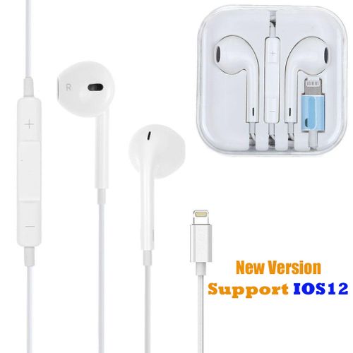 Écouteurs IPhone Lightning Intra-Auriculaires Ecouteurs Pour iPhone Avec Micro &amp; Télécommande iPhone 7/7 Plus/ 8/ 8Plus/ X/XS/XS Max/XR