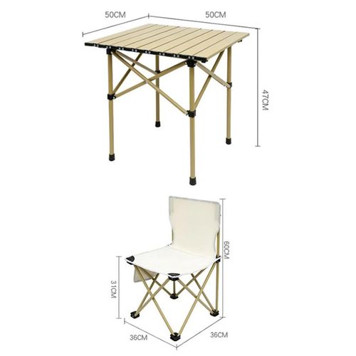 Generic table de camping pliante et 4 chaise Pliante réglable multifonction  Portable, avec sac de transport à prix pas cher