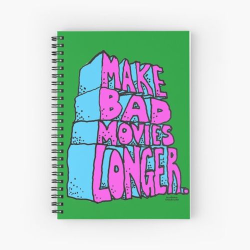 product_image_name-Generic-Make Bad Movies Longer. Spiral Notebook Bloc note-1