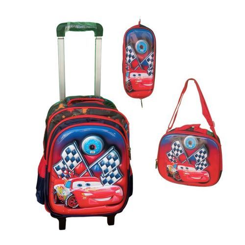product_image_name-Generic-حقيبة مدرسية كارز للاولاد بعجلات من 3 قطع \\ Cartable pour garçon CARS 3 en 1 avec rouleurs-4