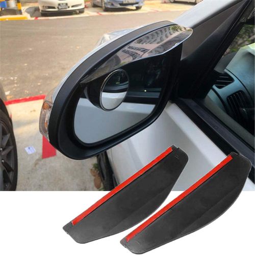 Generic 2pcs Rétroviseur de voiture autocollant pluie sourcil coupe-froid  auto miroir Rain Shield cache protecteur garde à prix pas cher