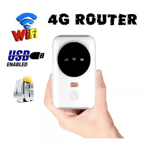 SH Mini Routeur 4G LTE 5G Portable WiFi Hot Pots porte Carte Sim Ecran Lcd  à prix pas cher