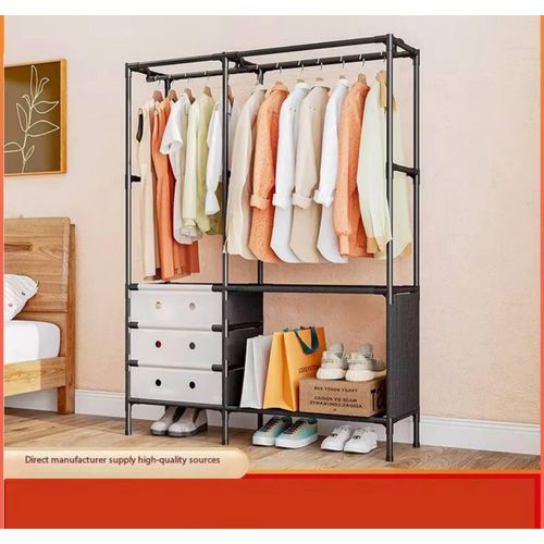 product_image_name-Generic-Porte-Vêtements Armoires,étagères Pour Vêtements et Chaussure Pliable Pour Chambre à Coucher -2