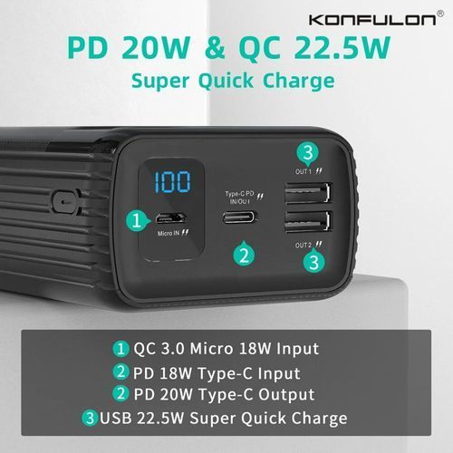 product_image_name-Konfulon-Konfulon Power Bank 50000-mAh - Super Fast Charge-3