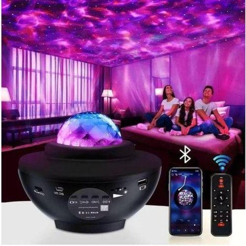 product_image_name-Generic-Projecteur à lumière de nuit avec télécommande, projecteur haut-parleur Bluetooth-3