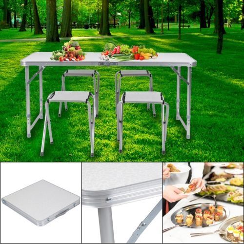 Table de Camping Pliable, Table Pliante Portable, Table de Jardin