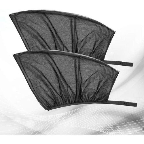 product_image_name-Generic-Drop Stop 2 pièces Devant Porte Voiture Parasol & Anti-Moustique Maille & Isolation Thermique Rideau Pour SUV-7