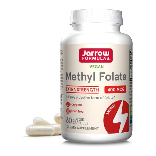 product_image_name-Jarrow Formulas-Vegan Methyl Folate Extra Strength 400 mcg - 60 Veggie Capsules-1