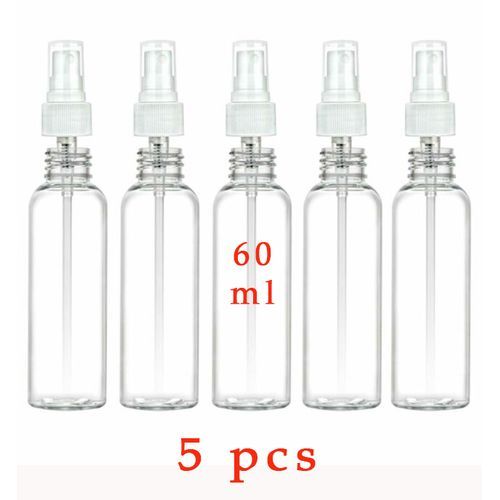 Generic 5 Flacons Vaporisateur Vide 60 ml, Bouteille de Spray en