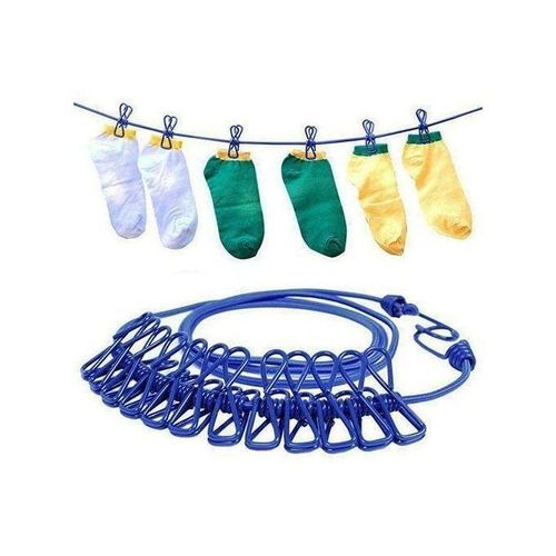 product_image_name-Generic-Toop Corde de Séchage Multifonctionnelle Portable avec 12 Clips-1