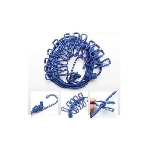 product_image_name-Generic-Toop Corde de Séchage Multifonctionnelle Portable avec 12 Clips-2