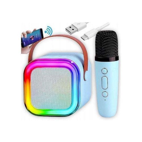 product_image_name-Generic-Mini haut-parleur Bluetooth avec 2 microphone sans fil, Enceinte Karaoké Mini avec Micro sans Fil-3