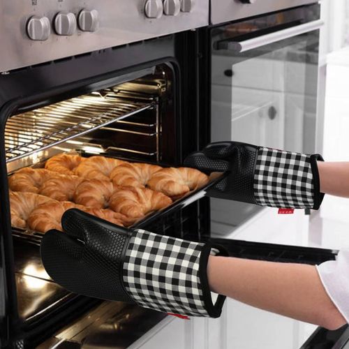 Gants Isolants Pour Four À Micro-ondes Et Coton, Gants De Cuisine