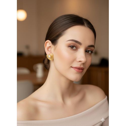 product_image_name-Generic-Boucles d'Oreilles Vintage "Cœur de Nacre" en acier inoxydable-2