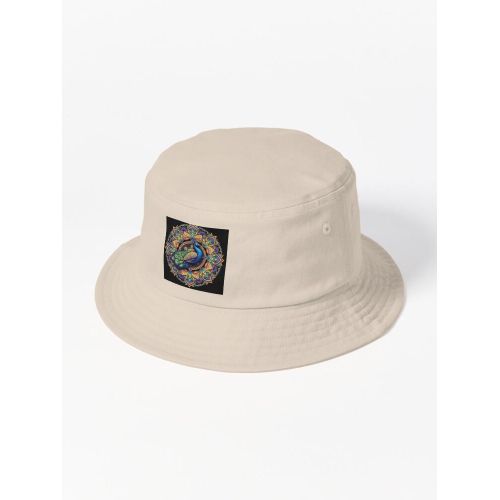 product_image_name-Generic-Chapeaux Bob Unisexe Motif paon de bonne qualité-2