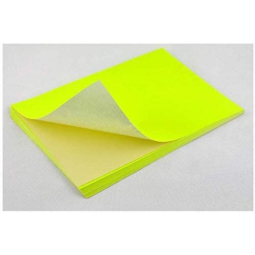 Generic Papier autocollant A4 mat Fluorescent pour imprimante à