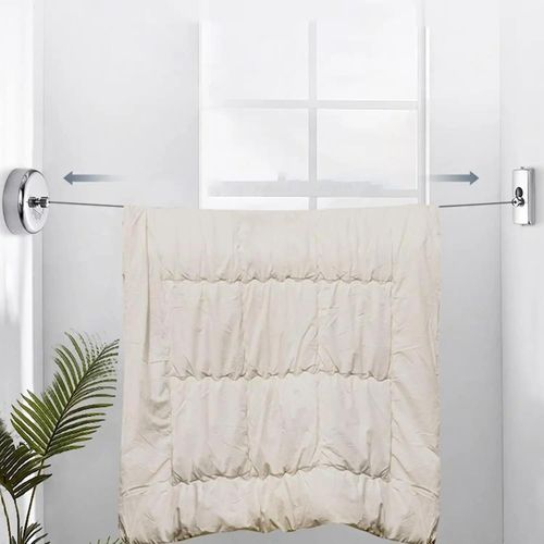 product_image_name-Generic-Corde à Linge Rétractable en Acier Inoxydable 2.8m-2