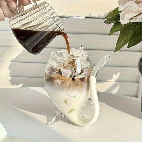 product_image_name-Generic-Verre Design Transparent avec Paille Intégrée-5