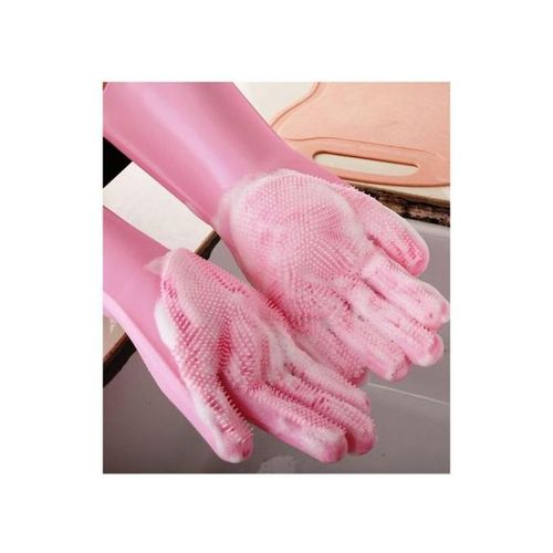 Generic Gants de Nettoyage Gants en Silicone Multifonctions Gants