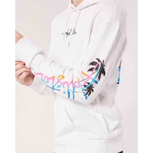 Hollister Sweat a capuche Manches longues Blanc a prix pas cher Jumia Maroc