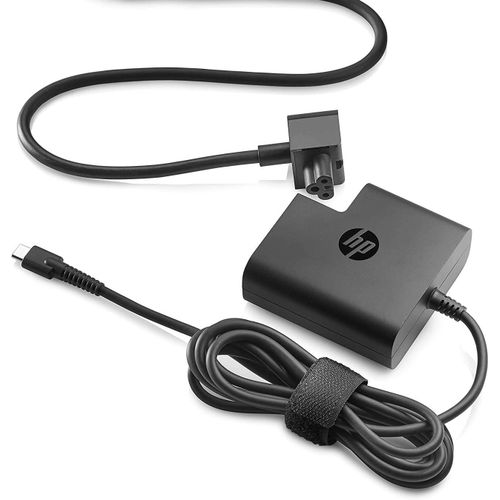 Hp Chargeur Type C 65W original Avec Cable d'allimentation-Noir à