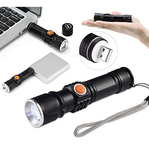 Generic Mini lampe torche rechargeable USB LED - 3 Light Modes- Li