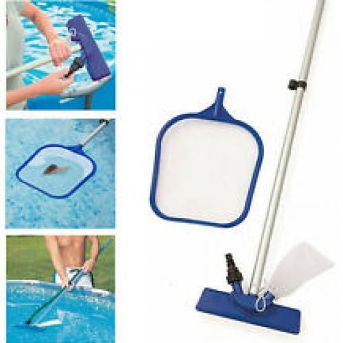 Epuisette Piscine,Kit d'entretien de Nettoyage Piscine,Brosse