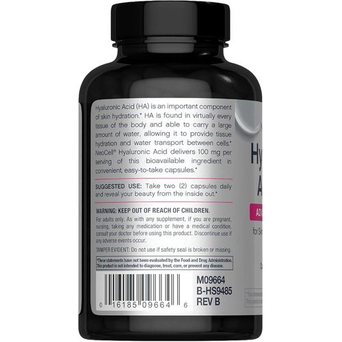 product_image_name-Neocell-Acide Hyaluronique 125 mg, Supports Tissue Hydration, Gluten Free, 60 Capsules-4