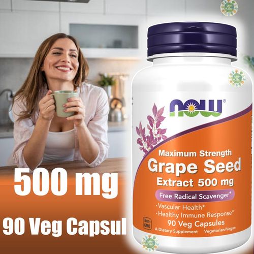 product_image_name-Now Foods-مستخلص بذور العنب بقوة قصوى، 500 ملغ، 90 كبسولة نباتية-1
