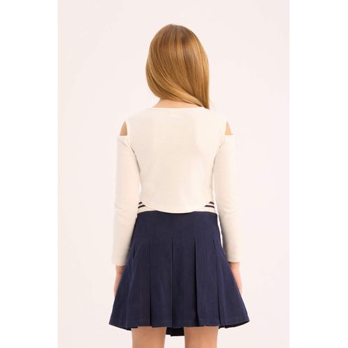 product_image_name-Defacto-تيشيرت كم طويل مضلع مطبوعة سليم فيت بياقة مستديرة-7