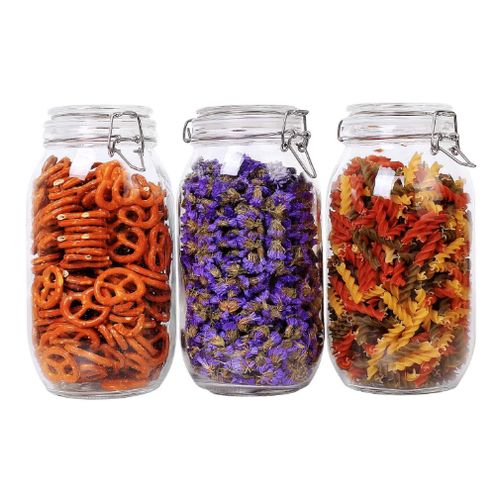 Ikea Ensemble De 3 Bocal En Verre De 1litre Pour Votre Cuisine A